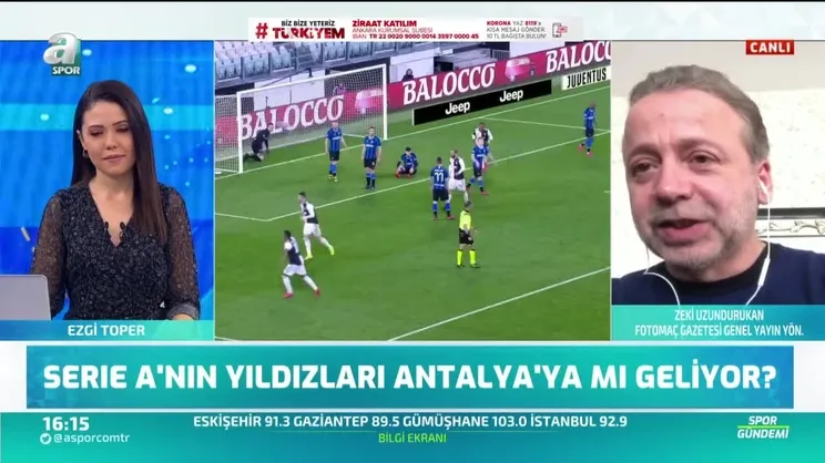 İtalya Ligi Antalya'da mı oynanacak? Canlı yayında açıkladı