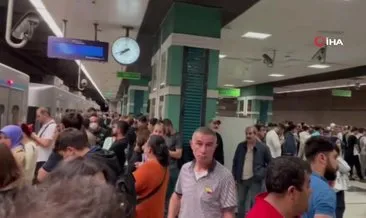 Yenikapı-Hacıosman metro hattında arıza