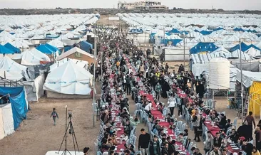 Bombalar altında ramazan dayanışması