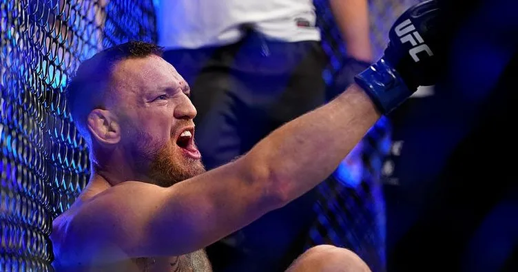 UFC maçında Conor McGregor’ın ayağı kırıldı! İşte o görüntüler...
