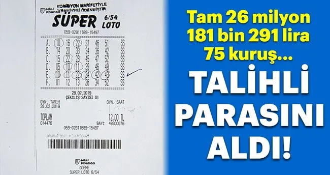 Süper Loto çekiliş sonuçları bilet sorgulama MPİ 31 MAYIS ...