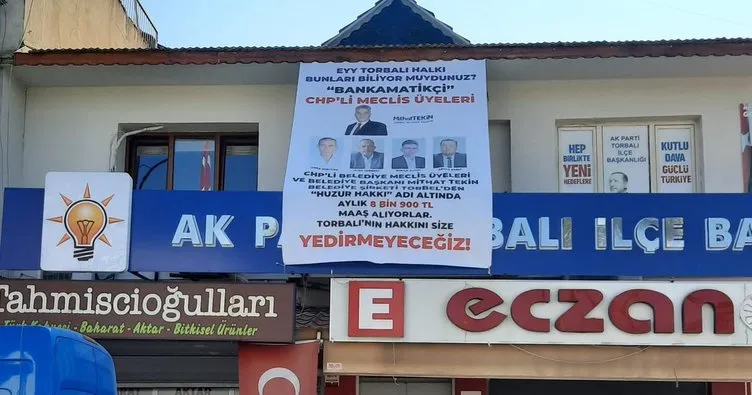 AK Parti’den bankamatikçi meclis üyelerine afişli tepki