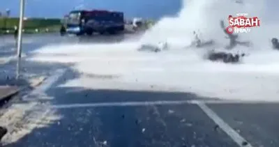 Maldivler’de sahile vuran dalga, araçları ve insanları sürükledi | Video