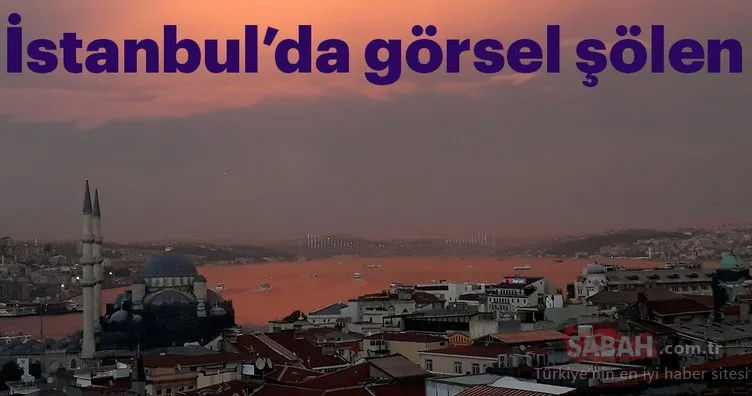 İstanbul’da gün batımı görsel şölene dönüştü