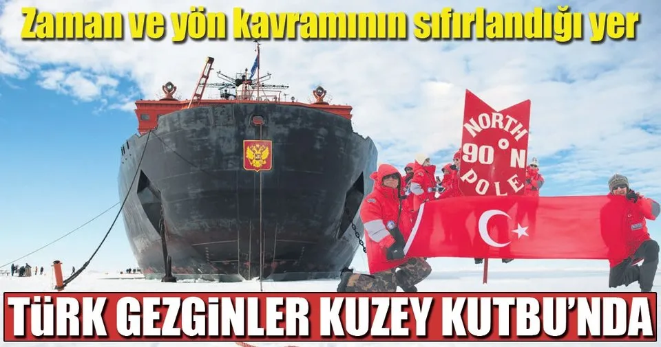 kuzey kutbu nda turk bayragi pazar