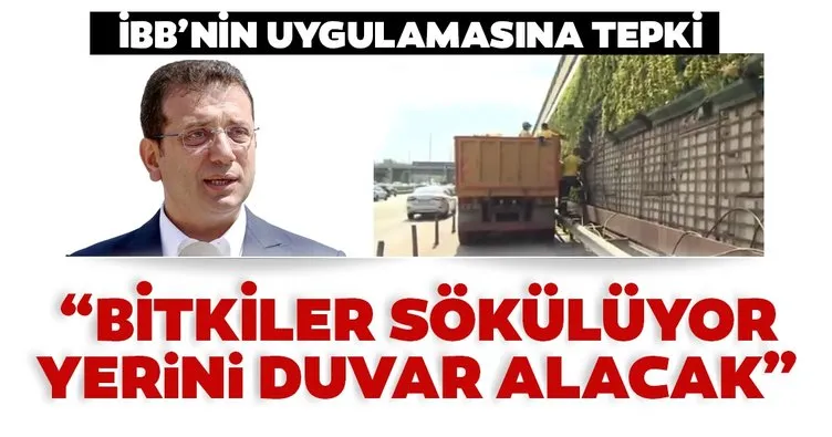 Üsküdar Belediye Başkanı Hilmi Türkmen: “Bitkiler sökülüyor, yerini kimyasal boya ve duvar alacak”