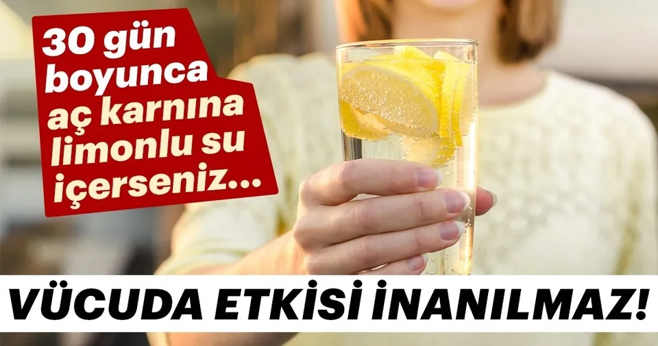 bir ay boyunca limonlu su icerseniz
