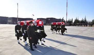 Şehitler dualarla karşılandı