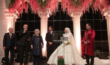 Cumhurbaşkanı Erdoğan, nikah şahidi oldu
