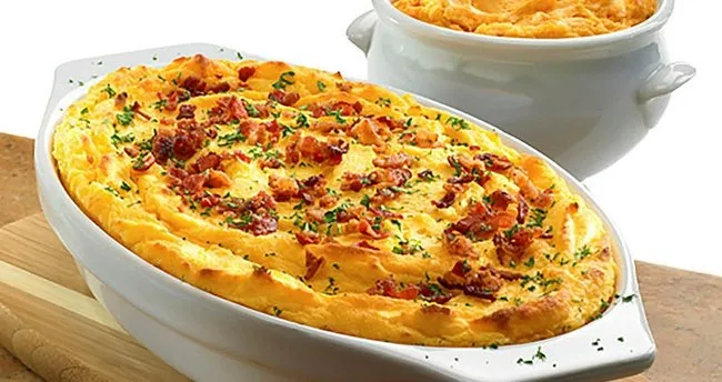 Fırında kaşarlı patates püresi tarifi