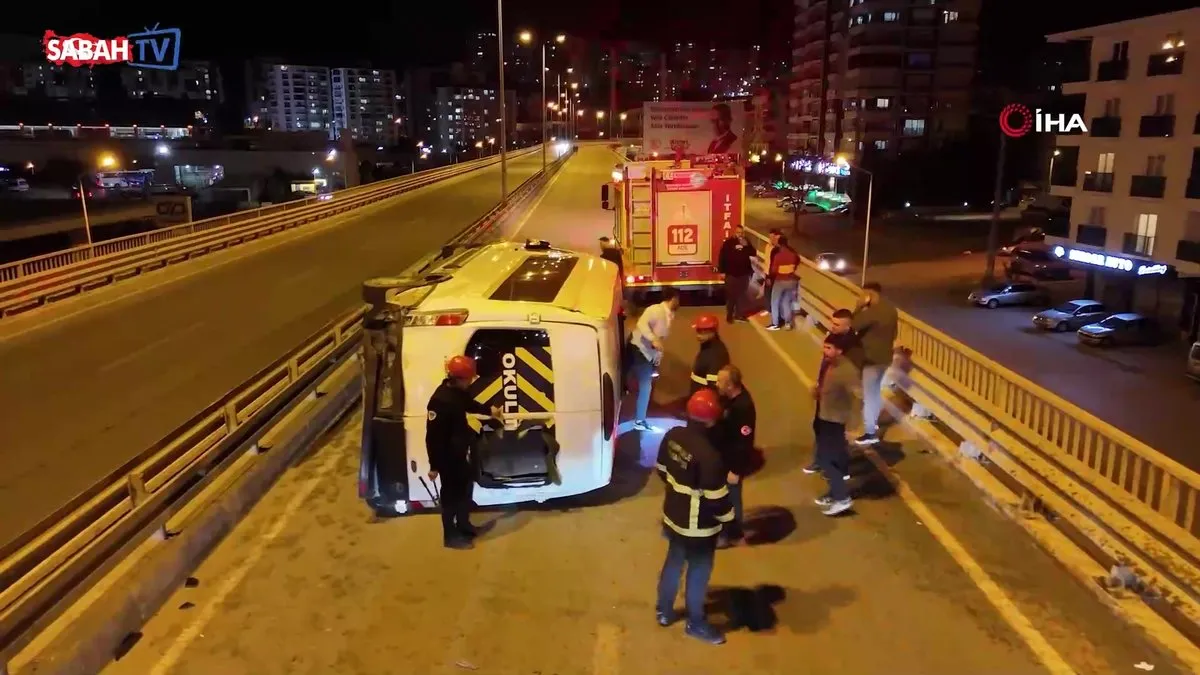 Alkollü genç kabus yaşattı! Patronunu ve servis şoförünü gasp etti, kaza üstüne kaza yaptı | Video