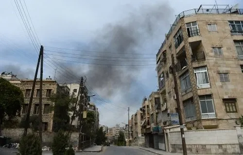 Halep’te hava bombardımanı dehşeti