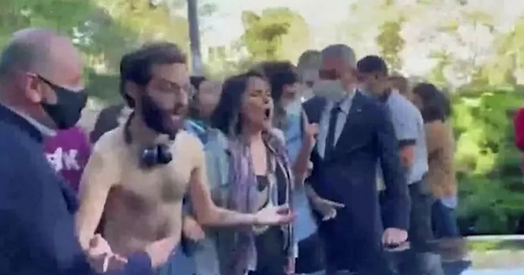 Kadrolu eylemci çıktı