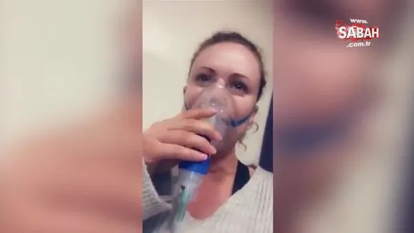 Corona virüse yakalanan 36 yaşındaki kadın yaşadıklarını anlatırken öksürmekten konuşamadı! | Video