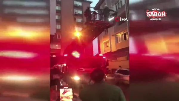 Mecidiyeköy'de 5 katlı binanın bodrum katı yandı: 3 yaralı | Video