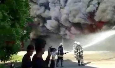 Antalya’da bidon üretim fabrikası yandı