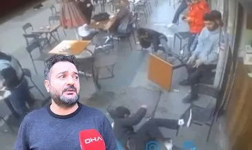 İstanbul’da akılalmaz kaza: Kafe savaş alanına döndü! Bowling topu gibi devrildiler