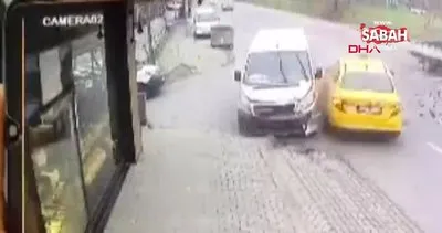 İstanbul Başakşehir’deki hatalı sollama kazası kamerada