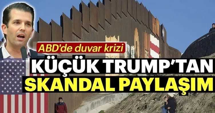 Trump’ın oğlundan tartışmalı duvar paylaşımı