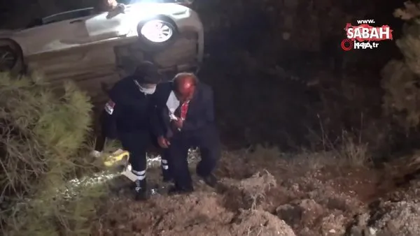 Son dakika video: Kaza yapan araçtaki alkollü kadın polislere zor anlar yaşattı | Video
