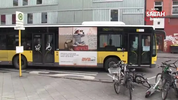 Berlin’de otobüs şoförlerine korona önlemi | Video