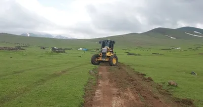 Iğdır'da yayla yolunda çalışmalar sürüyor #igdir