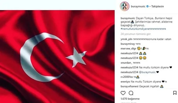Afrin’den gelen şehit haberleri ünlü isimleri yasa boğdu!