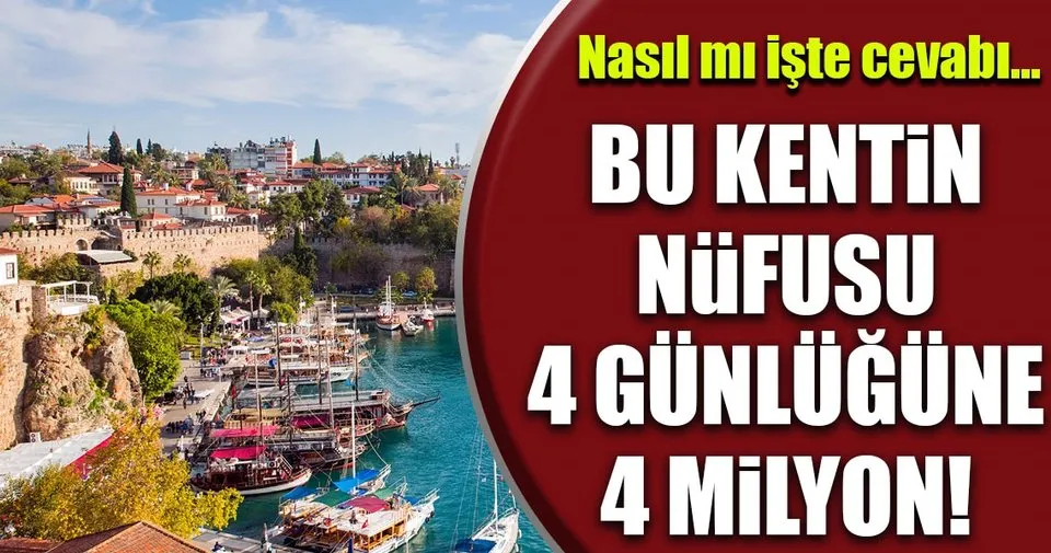 Bayramda Antalya Nin Nufusu Ikiye Katlayacak Sayfa 4 En Son Haber