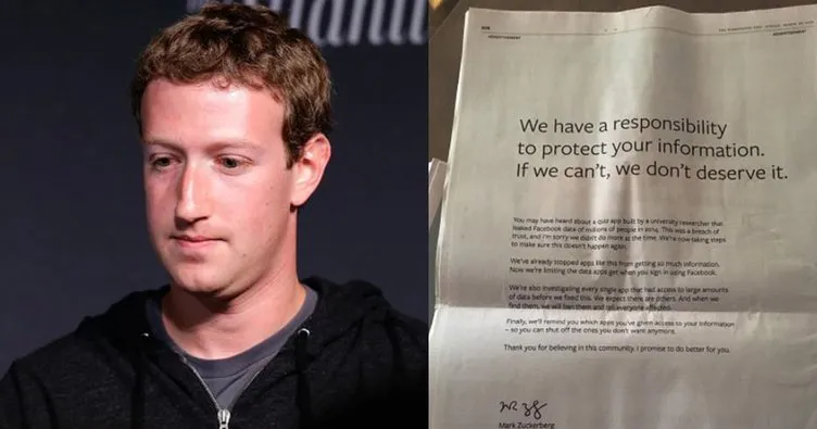 Mark Zuckerberg’ten gazetelere tam sayfa özür mektubu!