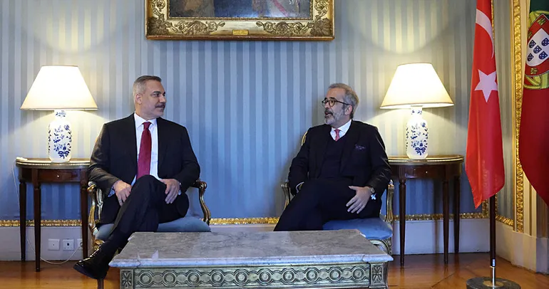 Bakan Fidan, Portekizli mevkidaşı Rangel ile bir araya geldi