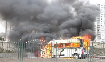 Yolcu minibüsü ateş topuna döndü…Yolcular ölümden döndü! #diyarbakir