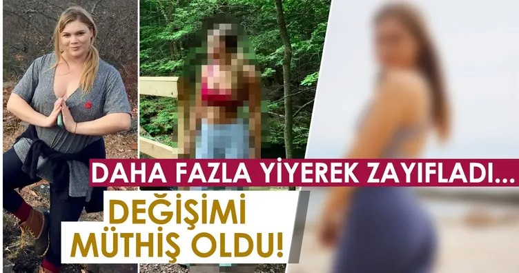 Daha fazla yiyerek zayıfladı... Değişimi dudak uçuklattı!