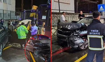 Siirt’te feci kaza! Otomobil ile kepçe kafa kafaya çarpıştı: Yaralılar var! #siirt