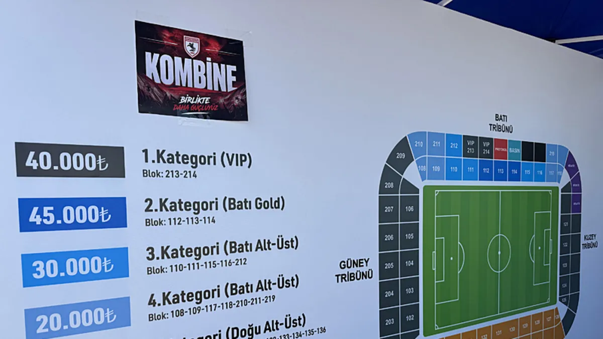 Samsunspor kombine satış etkinliğinden bir kare
