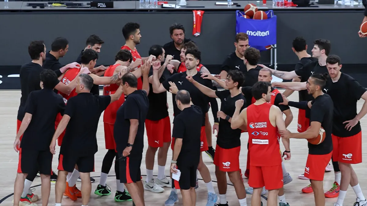 A Milli Erkek Basketbol Takımı'nda Litvanya maçı mesaisi başladı!