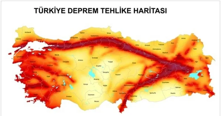 Türkiye deprem ve fay hatları haritası! 2020 Türkiye’de deprem riski en az, en çok olan şehirler ve bölgeler neresi?