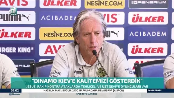 Fenerbahçe Kiev karşısında tur arıyor! Jorge Jesus'tan önemli açıklamalar | Video
