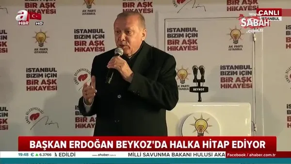 Başkan Erdoğan, Beykoz'da konuştu