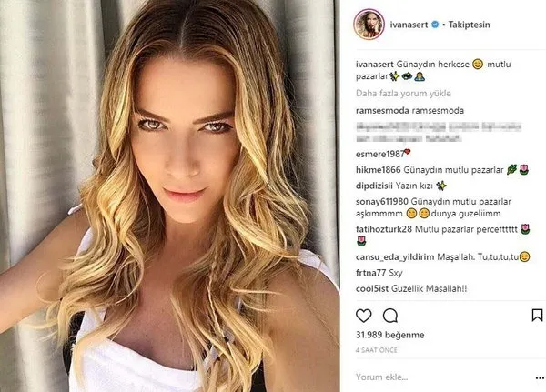Ünlülerin Instagram paylaşımları (25.03.2018)
