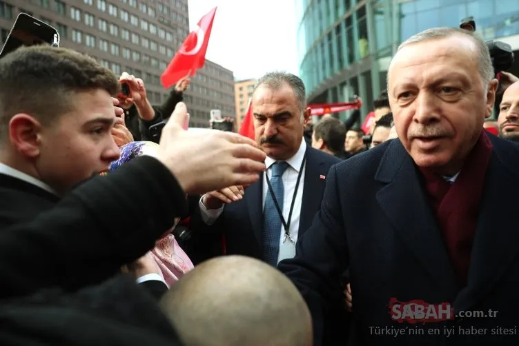 Başkan Erdoğan'a Almanya'da sevgi seli