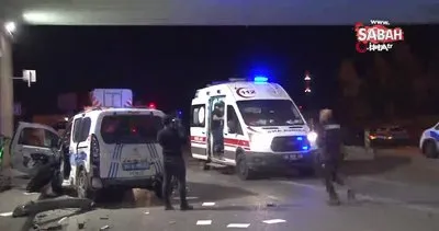 Alkollü sürücü hafriyat kamyonuyla dehşet saçtı! 2 polis ağır yaralı | Video