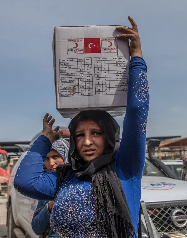Mazlumun umudu 'Kızılay' ve 'AFAD' Afrin'de