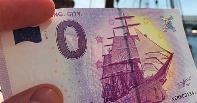 0 euroluk banknot bastı