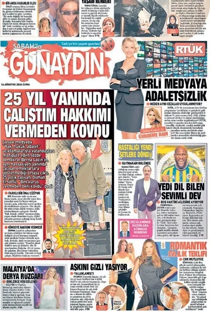25 yıl yanında çalıştığı Berna Laçin’in gerçek yüzünü GÜNAYDIN’a anlattı! Ona iki cihanda hakkımı helal etmeyeceğim