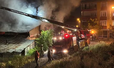 Arnavutköy’de fabrika yangını!