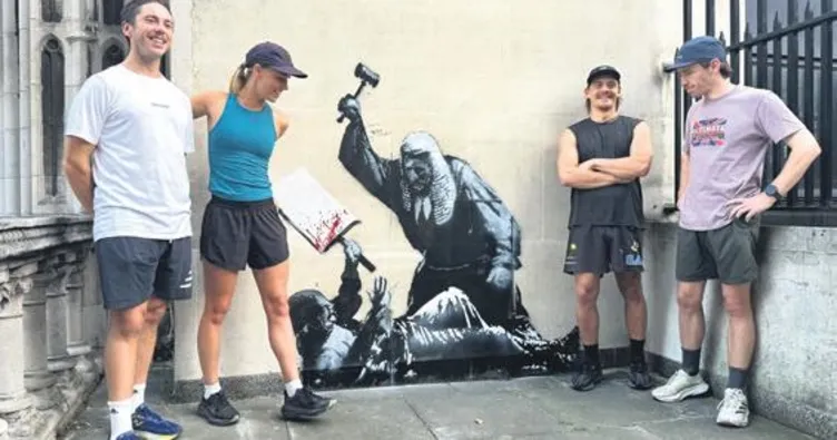 Banksy’nin yeni resmine karartma