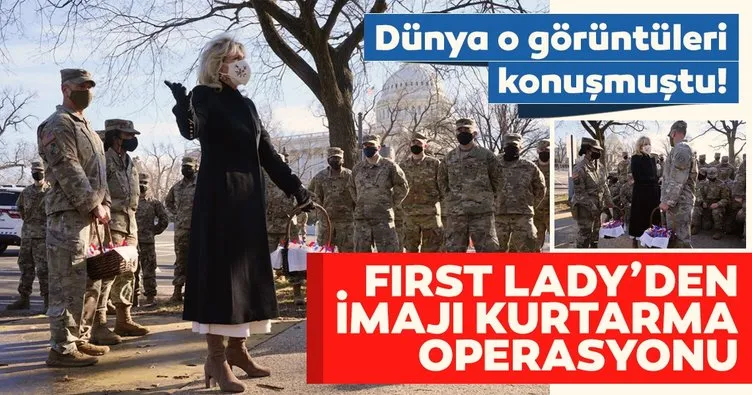 ABD First Lady’si Jill Biden’dan Ulusal Muhafızlar’a sürpriz! ’Sizler için yaptık...’