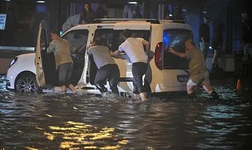 Ankara ve Eskişehir’i sağanak vurdu! Sokaklar göle döndü, giriş katları ve metroyu su bastı! O anlar kamerada