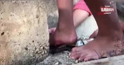 Kocaeli’de dehşete düşüren görüntü! Ayağına çivi batan çocuğu itfaiye böyle kurtardı | Video