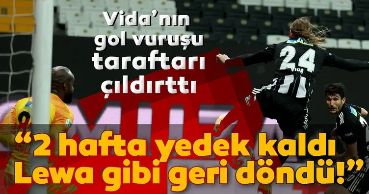 Vida’nın gol vuruşu Beşiktaş taraftarını çıldırttı! Lewandowski...